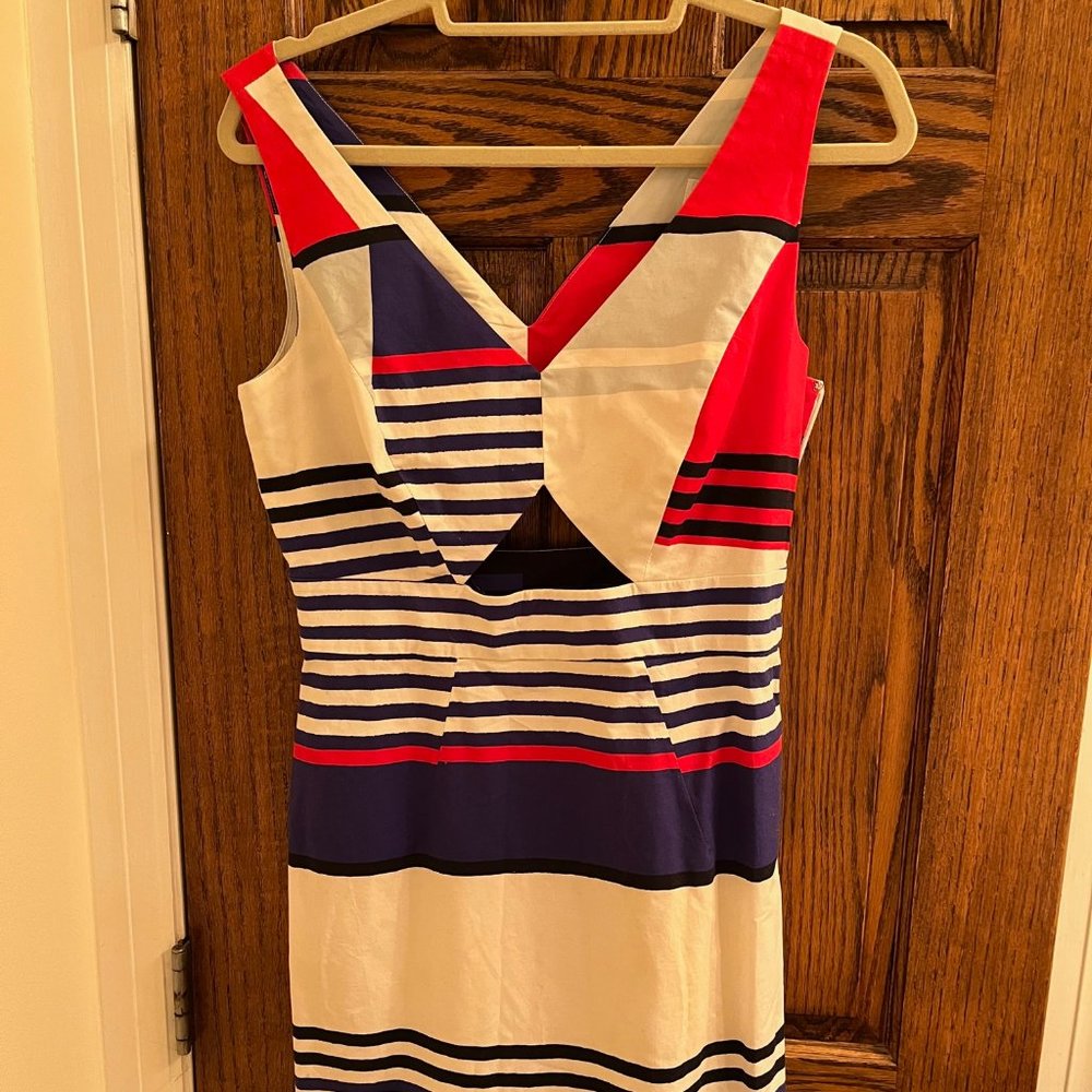 Milly Dress, Red White and Blue, Size 8